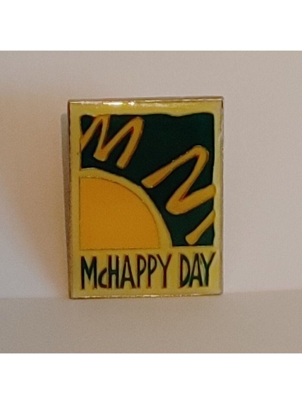 VINTAGE McDonald's McHappy Day Enamel Pin Fast Food Restaurant